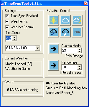 Time Sync 1.81 для GTA San Andreas
