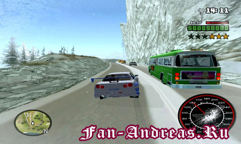 GTA San Andreas - Winter Adventure Of Bus Driver (скриншот 1)