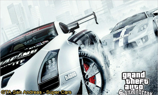 Загрузочный экран в GTA San Andreas - Super Cars
