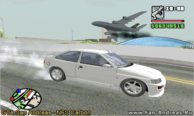 Пролетающие самолеты в GTA San Andreas - NFS Carbon