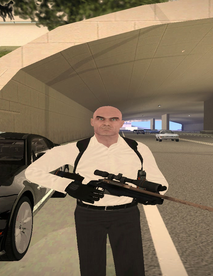 Агент 47 для GTA San Andreas