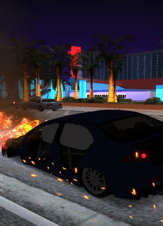 Ездить на взорванной машине для GTA San Andreas
